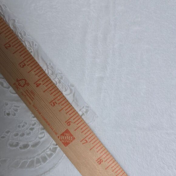 Madewell NWT Eyelet Flutter Sleeve Cotton Blend Women Top Size Small Square Neck - Picture 8 of 16